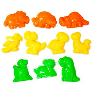공룡 모양틀/키즈맘아트 모래 놀이 모양 칼 찍기 틀 커터 몰드 세트 모래성 모션 샌드 아트 엄마표미술