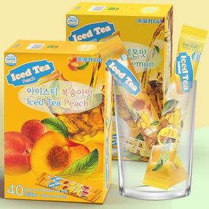 아이스티 복숭아 레몬 40T+40T 에이드 비타민 함유