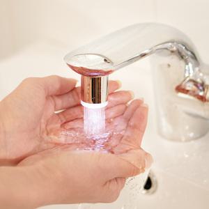 비타그램 싱글 라이트 LED 워터탭 세면대 필터 수전 수도꼭지 녹물제거 WG-WA24