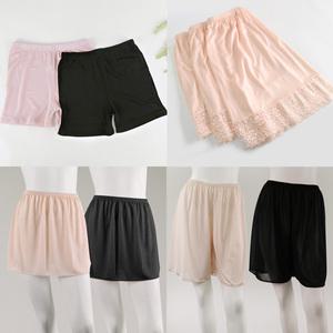 국산 인견 훌라 속바지 속치마 모음 빅사이즈 여름 쿨 레이스 원피스 속반바지 여성 2부 3부 4부 5부 6부