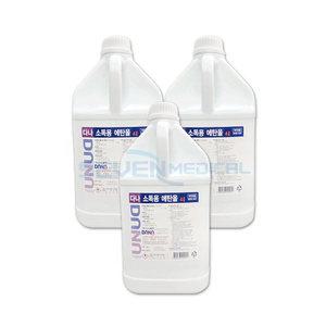 다나제약 에탄올4L알콜83% 공간소독 무료전달 소독제3개 보건소 학교 소독제