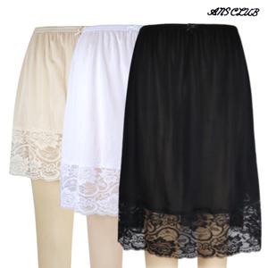 속옷MOA 안스클럽 (반슬립) 인견 레이스 속치마 3부(M),4부(L),6부(XL) 중 택일(국내산)