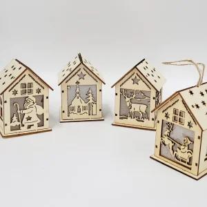 4종 크리스마스 무드등 만들기 성탄절 겨울 미술 활동 인테리어 장식 조명 나무 어린이집