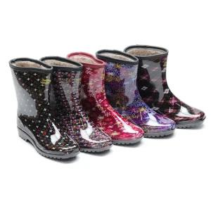 여성털장화 겨울 방한 식당 주방 작업용 청소용 따뜻한 털장화 230-255