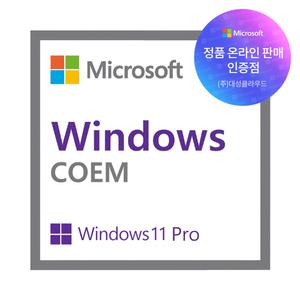 MS정품인증점 Windows 11 Pro 64bit DSP 한글