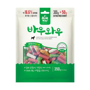 바우와우 혼합컷 350g 소프트 져키 강아지 간식