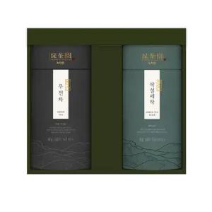 [녹차원] 우전 작설 지관 선물세트 (우전차40g+작설세작50g+선물쇼핑백1)