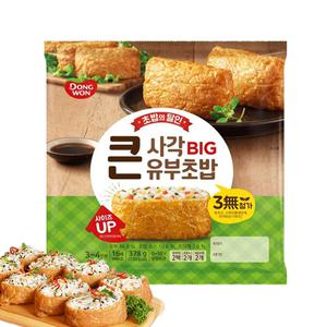 동원 큰 사각 유부초밥 378g 네모유부초밥