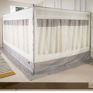 [알뜨리]소프트 사각 난방텐트 모던레터링 퀸 킹 세트(프레임포함) 방한 보온 겨울 실내 텐트