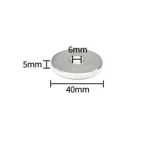 초강력 원형 홀사라 자석 네오디움 NDH 40mmx5mmx6