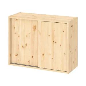 [롯데백화점]이케아 이케아 IVAR 이바르 미닫이수납장 소나무, 80x30x60cm/선반/거실장/가구