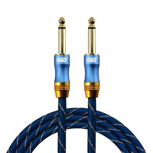 오디오 모노케이블 55잭 6.35mm TS 스피커 앰프 일렉기타 수-수 무산소동 케이블 2M