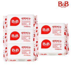 비앤비 세탁비누 200g 5개 카모마일 아카시아/빨래비누 속옷 유아
