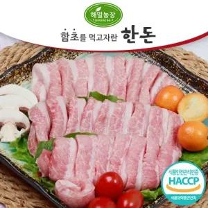 [해밀농장] 함초를 먹여 키운 한돈 항정살 1kg + 100g 추가