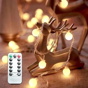 크리스마스 조명 앵두전구 LED 트리전구 5M 50구 리모콘내장 소품 장식 OL-L1