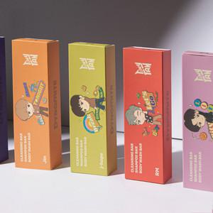 방탄소년단 BTS 타이니탄 3종 여행용키트 세트 비누세트 클렌징바,샴푸바,바디워시바