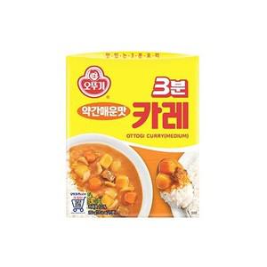 오뚜기 즉석 3분 카레 약간 매운맛 200g x 6개
