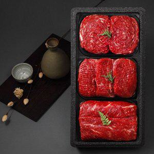 갤러리아 [오늘자연]청정한우 1등급 명품정육세트 (불고기500g+산적500g+국거