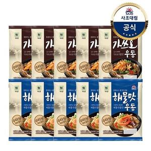 [사조대림] 대림선 가쓰오우동 229.4g x5개 +해물맛우동 212g x5개