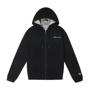 챔피온 파워블렌드 그래픽 스몰로고 기모 남성 후드 집업 블랙 GF91H-BKC-S