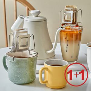 [4BNK] 스텐 304 커피 드립백 거치대 + 보관 파우치 (1+1)