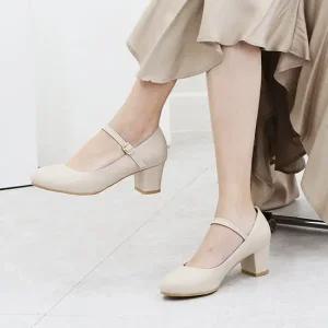 메리제인 빅사이즈 펌프스 구두 (5cm) 링마벨