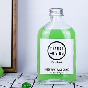 납작 유리병 A 200ml 58개 공병 음료병 주스병 더치병 밀크티병 유리용기 더치용기