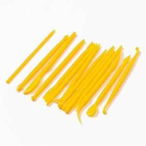 민화샵 클레이도구 찰흙칼 노랑 14세트