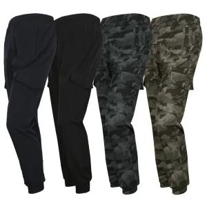 봄가을 남자 건빵바지 무지 스판 밴딩 작업복바지 남녀공용 카고 조거 트레이닝 배달 등산 낚시 빅사이즈