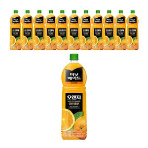 미닛메이드 시그니처 오렌지, 1.5L, 12개