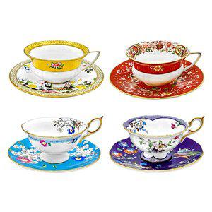 [웨지우드]원더러스트 티컵앤소서4인조세트
