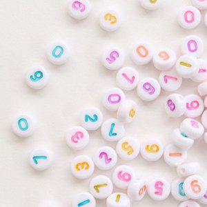 [도토리클래스]칼라원형 숫자비즈100p