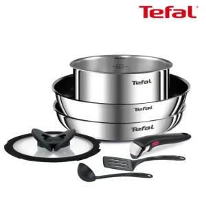 테팔 매직핸즈 인덕션 티타늄2X 뉴이모션 볶음팬 멀티 5P 세트(사은품 국자+뒤집개)