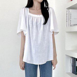 [아이우먼] 스푼스퀘어날개블라우스 SMO448M307 빅사이즈