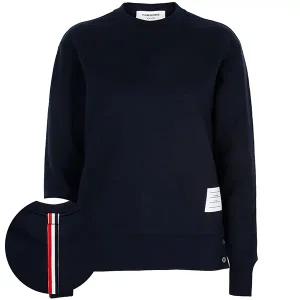 톰브라운 25FW 네이비 센터백 스트라이프 스웨트셔츠 FJT070A 03377 415