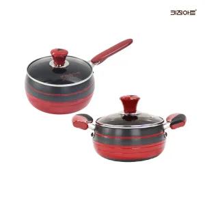 키친아트 신비 경질 냄비세트 2종A(편수18+양수16)