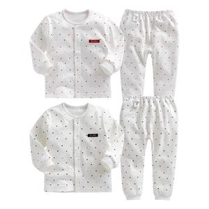 그린베베/출산/신생아/여아의류/남아의류/실내복/영유아내의/아기/돌복/봄가을용_도트곰곰 양면내의