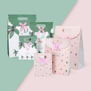 리드홈 구김없는 튼튼한 리본무늬 코팅 쇼핑백 1매 선물포장 종이백 종이가방