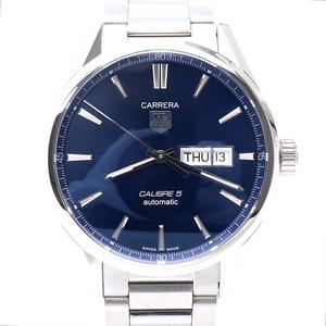 태그호이어 WAR201E 까레라(카레라) 데이데이트 청판 오토매틱 스틸 남성 시계aa33195