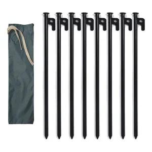 강철 단조팩 40cm 8P 세트+보관주머니 텐트 타프 그늘막 캠핑용품 텐트팩 단조팩40cm 캠핑팩 타프팩