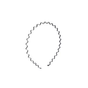 검정색 꼬불이머리띠 판촉물헤어밴드 스틸 웨이브 머리올백고정