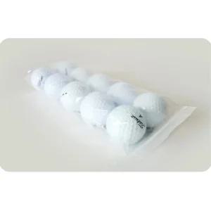 골프공 로스트볼 비닐봉지 수납 10구 지퍼백 100매 라운딩 입문 친구 생일 부모님