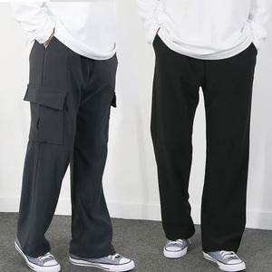 국내 제작 겨울철 기모 스판 통일자/카고 와이드 트레이닝 팬츠 츄리닝 바지 2종류(M~3XL)