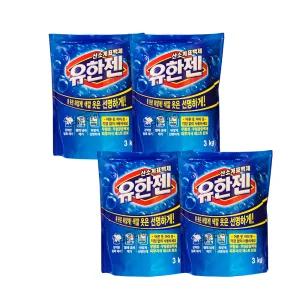 유한락스 산소계표백제 유한젠 분말형 리필 3kg x4개