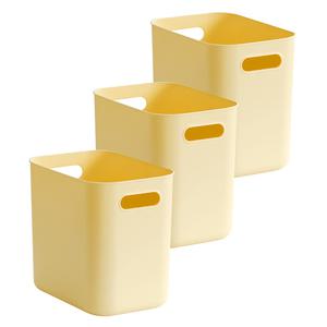 네이쳐리빙 모노블 팬트리 수납 정리함 리빙박스 오픈형(네임택증정) 슬림L 버터, 3개입, 1개