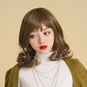 [프리티레이디]웨이브 컬 단발 머리 가발 착용감이 편한 고열사 가발 모모컬