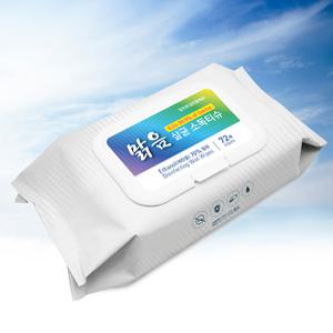 학교 보건실 감염예방 필수품 (병원 소독용 에탄올 70% 함유) 학교장터 및 나라장터 종합쇼핑몰 정식등록, 맑음소독티슈 72매 8팩