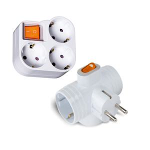 사각3구 멀티탭 콘센트 3구 소켓 과부하차단 접지 안전플러그 티형콘센트 t형T형 스위치달린  티자 스위치 소켓 대기전력차단 돼지코