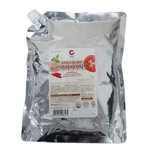 청정원 토마토와 레드페퍼 아라비아따 스파게티 소스 2kg 5개