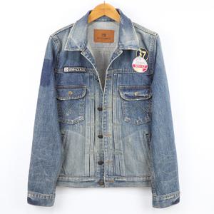 (도매야)샤이 빈티지 패치포인트 데님 점퍼/블루종/사파리/청자켓/롱티/맨투맨/신상/청자켓/청점퍼/야상/